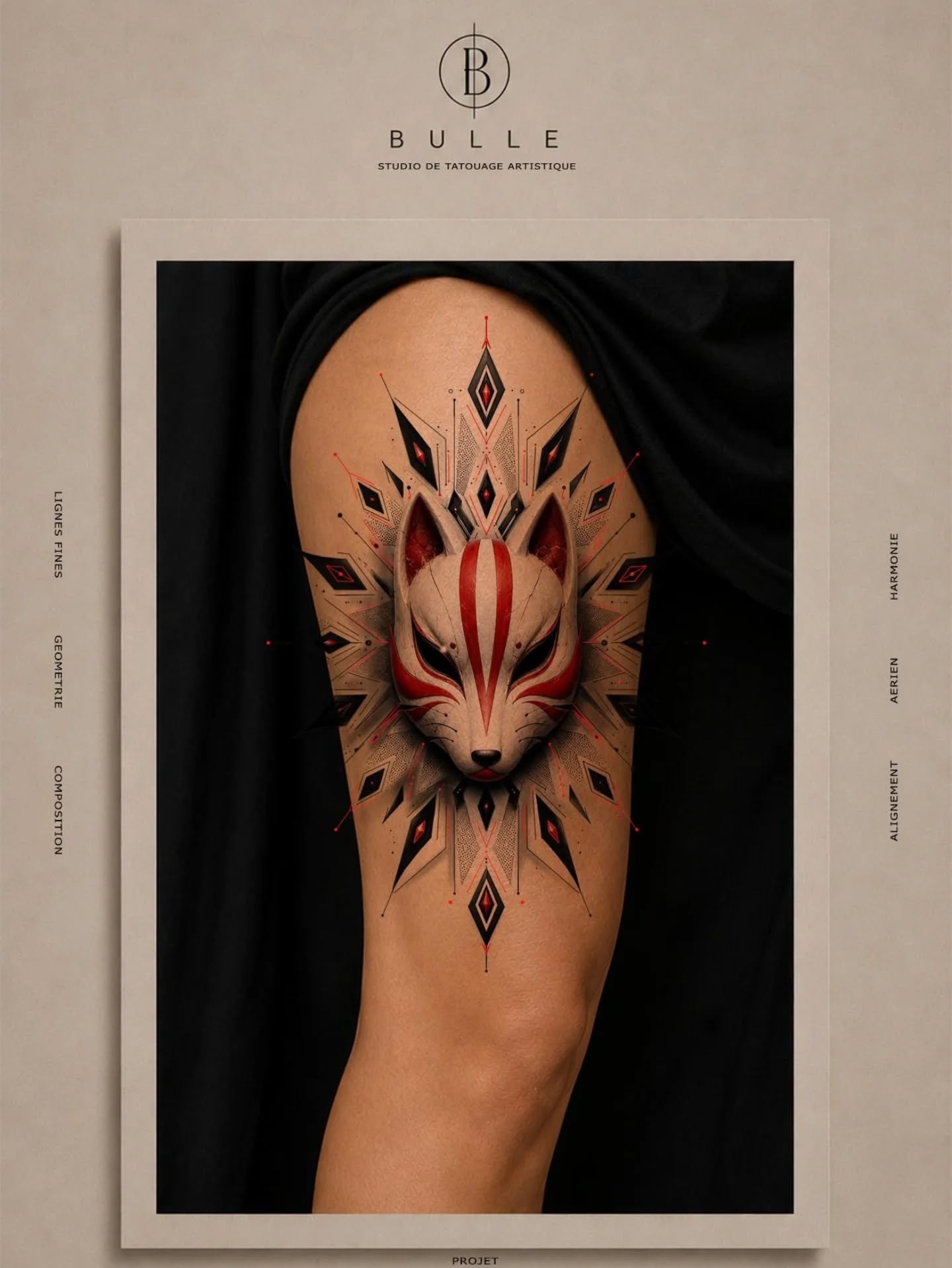 Masque japonais · Mandala
